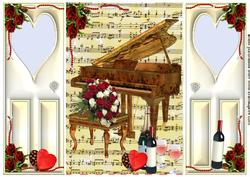 Happy Anniversary with Red Roses, Gatefold