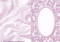 Wedding A5 with Verse in Pretty Pearl Frame