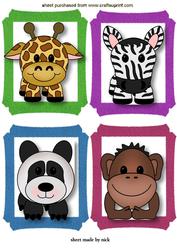 Cute Jungle Animal Toppers