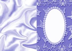 Elegant Butterflies & Pearl A5 Insert Violet