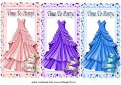 Party Dresses & Cakes, Toppers