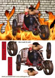 House Mouse on a Trike (a5)