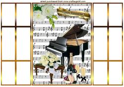 Music, Flowers & Champagne, Anniversary (gold French Doors)