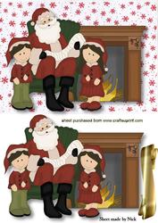 Santa with the Childrens Christmas List