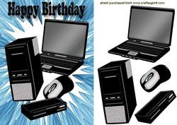 Computer and Accessories for a Birthday