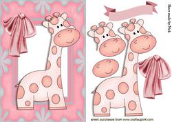 Cute Little Giraffe, with Bow