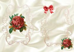 Antique Rose on Satin ,a5 Insert