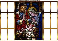 Christmas Nativity, French Door Gatefold