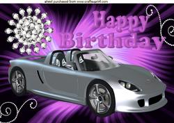 Sparkling Diamonds with Silver Car A4