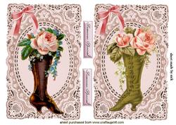 Vintage Boots on Vintage Lace Toppers