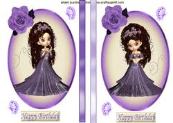 Pretty as a Picture, with Purple Rose, Toppers