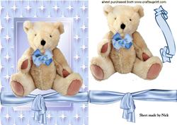 Cute Cuddly Bear in Star Frame