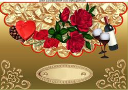 Celebration Time, Roses, Choc and Champagne