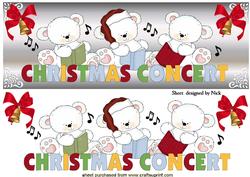 Christmas Concert with Cute Teddies and Bows