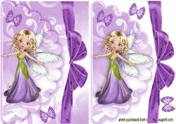 Pretty Faerie with Butterflies and Big Bow