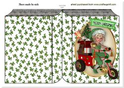 Santa's Little Helper with Toys Folded Book