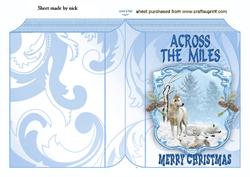 Across the Miles, Wolves in the Snow Folded Book