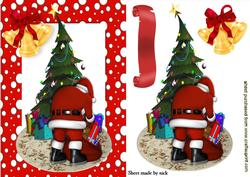 Santa with His Sack of Presents