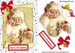 Santa on a Scroll