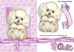 Soooooo! Cute Little Puppy in Star Frame