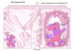 As Cute as Can Be, a New Baby Girl Folded Book