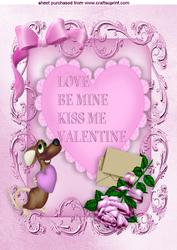 Love Be Mine Kiss Me Valentine, A4