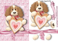 My Little Love Puppy in Star Frame