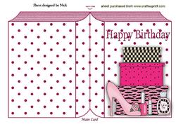 All Girl Makeup on Dotty Folded Book