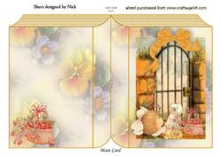 Lazing in the Garden Having a Picnic, Folded Book