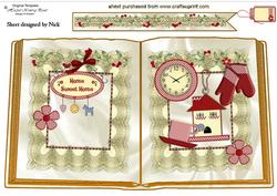 Home Sweet Home, with Accessories Open Book A4