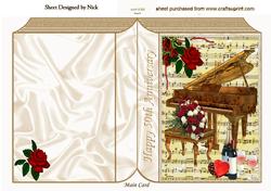 Beautiful 50th Anniversary Folded Book