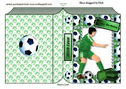 Happy Birthday , Football Folded Book