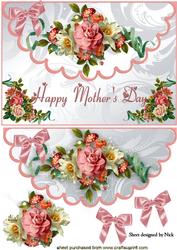 Beautiful Roses for Mothers Day Scalloped Envelope