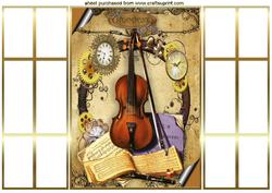 Steampunk French Gatefold, with Violin