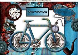 Nostalgia, Memories Steampunk Bike for Dad A4