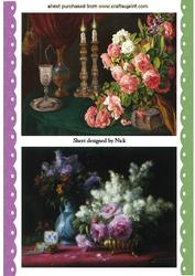 Floral Vintage Toppers with Candlesticks and Vase
