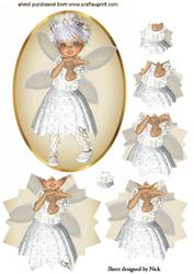 Star Effect Pyramid, with Fairy in White