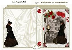 Red Roses for a Steampunk Lady Folded Book
