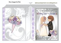 Today I Marry My Best Friend, Wedding Couple Folded Book