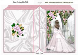 Pretty Lady in Pink, in Rose Garden Folded Book