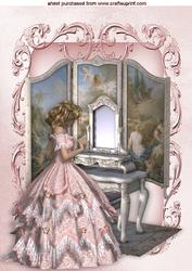 Beautiful Lady with Vanity and Dresser A4