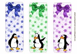 Cute Penguin Bookmarks