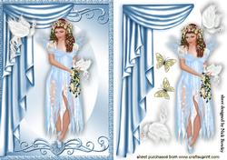 Sweey Fairie with Dove and Butterflies