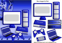Computer, Laptop, and Games Machine with Gadgets