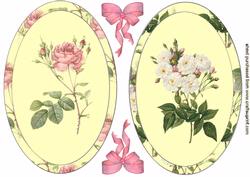 Oval Elegant Rose Topper