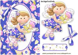 Pretty Fairie in Blue with Pretty Bow