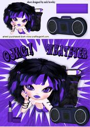 Omg! Whatever! Girl with Attitude in Purple