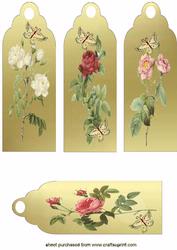 Elgegant Rose Bookmarks