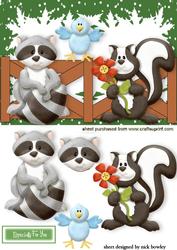 Woodland Friends with Little Blue Bird