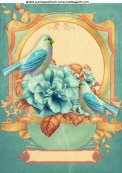 Enchanted with Little Birds and Flowers A4